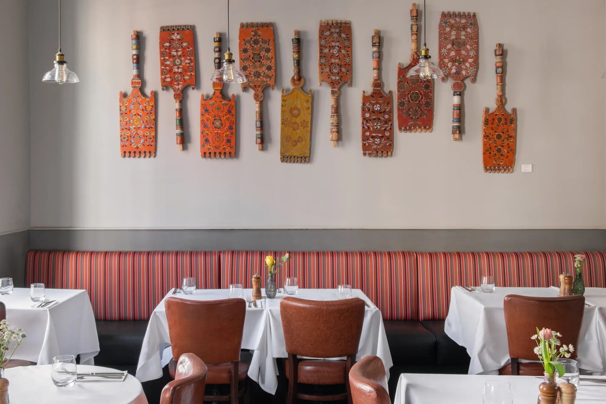 First-floor dining room at ZIMA, Soho